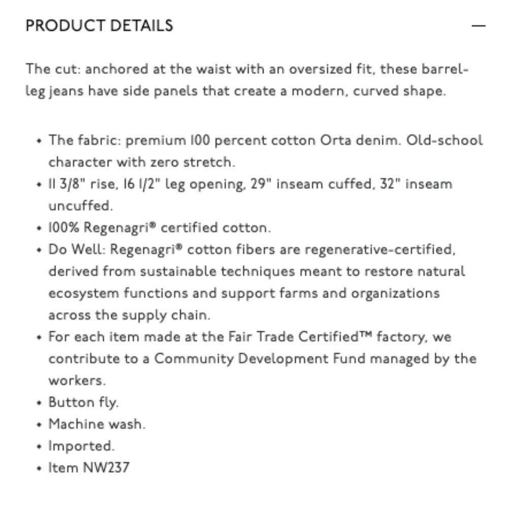 Madewell Pieced Barrel Women Jeans - Picture 11 of 13